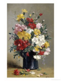 Still Life of Carnations Giclee Print by Eugene Henri Cauchois