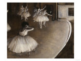 Ballet Rehearsal, c.1874 reproduction procédé giclée par Edgar Degas