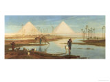 View of the Pyramids reproduction procédé giclée par Frederick Goodall