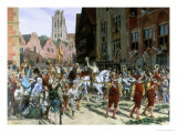 Arrival at Dordrecht of Prince Maurice of Orange-Nassau Giclee Print by Lucien Alphonse Gros