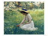 Spring Flowers Giclée-Druck von Arthur Hacker