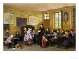 In the Schoolroom reproduction procédé giclée par Theophile E. Duverger