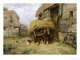 In the Farmyard Giclee-trykk av William Blacklock