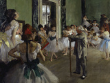The Dance Class, c.1875 reproduction procédé giclée par Edgar Degas