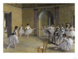 Ballet Room at the Opera in Rue le Peletier, c.1872 Giclee Print by Edgar Degas