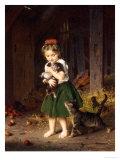 Kittens, c.1865 Reproduction procédé giclée par Ludwig Knaus