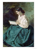 Reading, c.1865 Giclee-trykk av Jerry Barrett Reading, c.1865 Giclee-trykk av Jerry Barrett