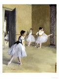 Ballet Room at the Opera in Rue le Peletier, c.1872 Lámina giclée por Edgar Degas
