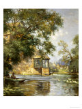 The Mill Pond, Houghton, Huntingdonshire Giclee Print by William Blacklock