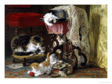 Mischief Makers Giclee Print by Henriette Ronner Knip