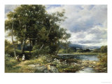 Summertime on the Brathay Giclee-trykk av David Bates Summertime on the Brathay Giclee-trykk av David Bates