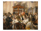 The Bridge Party Giclee Print by Edgar Bundy