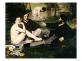 Le Dejeuner Sur l'Herbe, c.1863 Giclee Print by Édouard Manet Le Dejeuner Sur l'Herbe, c.1863 Giclee Print by Édouard Manet