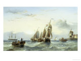 Shipping on the Humber reproduction procédé giclée par Henry Redmore