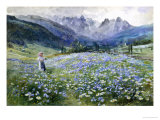 Alpin Meadow Giclee Print by John MacWhirter