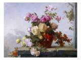 Still Life of Roses Giclee Print by Paul Claude Jance
