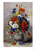 Vase of Summer Flowers Giclee Print by Eugene Petit