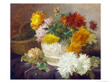 Still Life of Chrysanthemums Giclee Print by Eloise Harriet Stannard