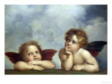 Engle Giclée-tryk af Raphael