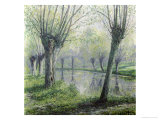 Spring Willows on the Riverbank Reproduction procédé giclée par Rodolphe Wytsman