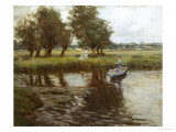 Afternoon on the River Giclée-Druck von Hilda Fearon