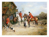 Outside the Three Crowns Giclée-Druck von Heywood Hardy