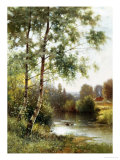 Landscape near Sonning on Thames Giclée-Druck von Ernest Parton
