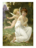 Cupid and Venus reproduction procédé giclée par Guillaume Seignac