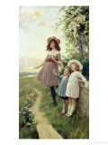 Listening to the Lark Giclee Print by Percy Tarrant