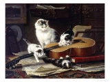 The Musical Cats Giclee Print by Henriette Ronner-Knip