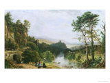 View of the Wye River, South Wales Giclee Print by John F. Tennant