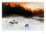 Winter Sunset Giclee Print by Joseph Farquharson