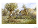 Woodcutting Giclee Print by Wilmot Pilsbury