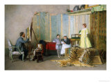 In the Artist's Studio, c.1878 Giclee Print by Celestino Turletti