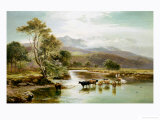 Cader Idris from the River Mawddach Giclee Print by Sidney Richard Percy