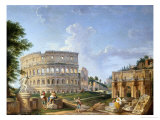 The Colosseum, Rome Giclee Print by Giovanni Paolo Pannini