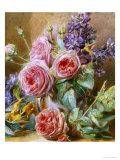 Still Life of Roses Giclee Print by Mary Margetts
