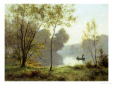 Late Summer Afternoon on the Lake Reproduction procédé giclée par Albert Gabriel Rigolot