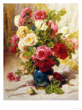 Still Life of Roses in a Vase Giclee Print by Georges Jeannin