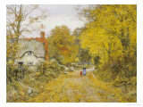 Autumn Lane Giclee Print by Edward Wilkins Waite