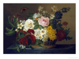 Still Life of Spring Flowers Giclee Print by Lucius Hermina Van Stipriaan