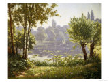 Eaux tranquilles reproduction procédé giclée par Henri Biva