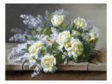 Still Life with Yellow Roses Giclee Print by Raoul Victor Maurice Maucherat de Longpre