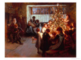 The Christmas Tree Giclée-Druck von Albert Chevallier Tayler