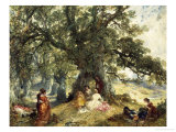 La Partie au Campagne reproduction procédé giclée par Alfred Joseph Woolmer