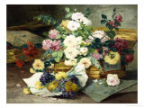 Roses from Nice Giclee Print by Eugene Henri Cauchois