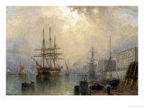 H.M.S. War Sprite off Greenwich Giclee Print by Claude T. Stanfield Moore