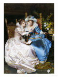 Admiring the Locket Giclee Print by Pio Ricci