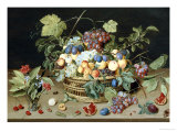 Still Life with a Basket of Fruit reproduction procédé giclée par Isaac Soreau