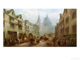 La Belle Sauvage Inn, Ludgate Hill, London Giclee Print by John Charles Maggs